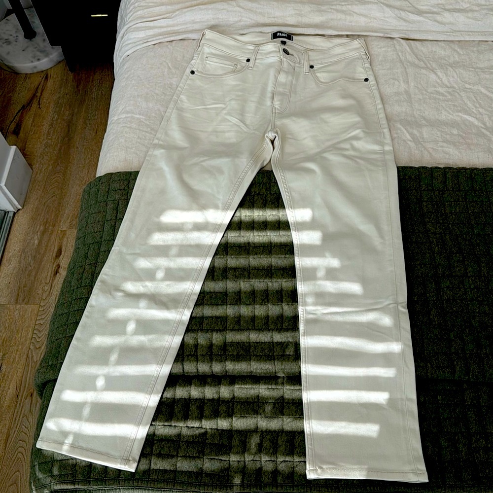 Paige Cream/Beige Pants size 31